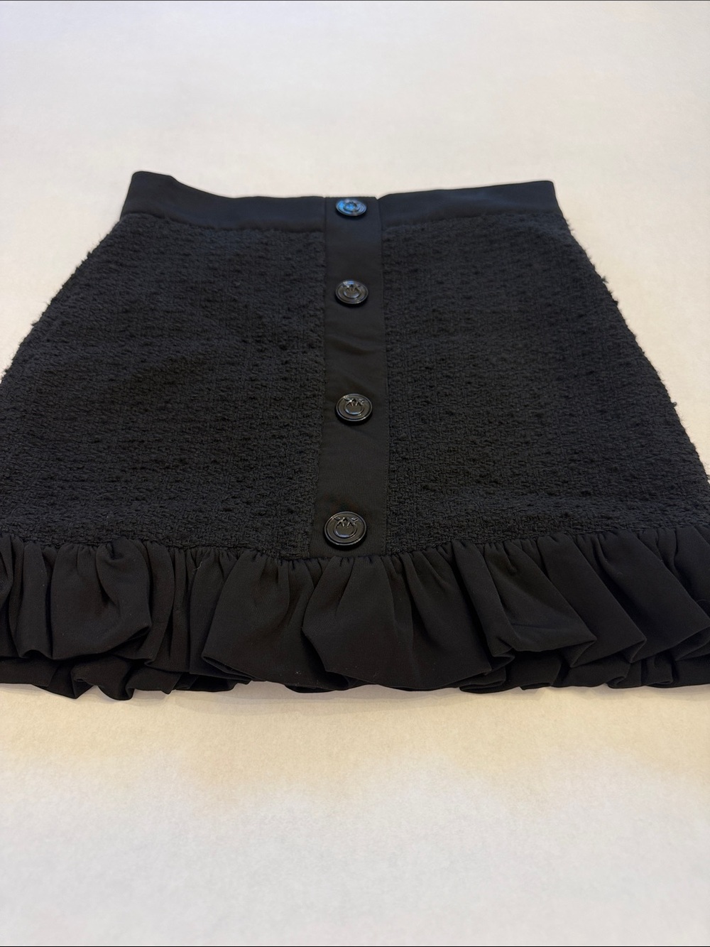 Pinko Tweed Ruffle Mini Skirt - Picture 6 of 8